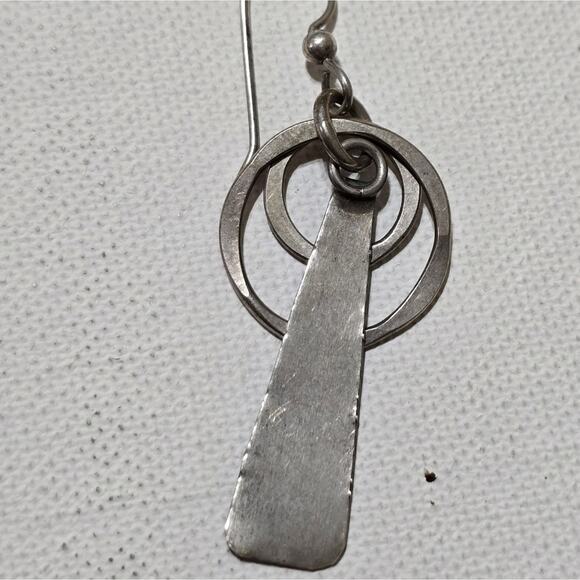 Silpada Sterling‎ Silver Stamped 925 Single Dangle Drop Earrings - Picture 3 of 6